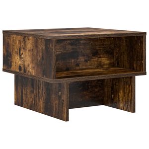 vidaXL Masă de cafea Stejar fumuriu 48 x 46 x 35 cm Lemn prelucrat
