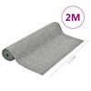 vidaXL Gazon artificial cu crampoane, gri, 2x1,33 m