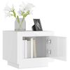 vidaXL Măsuță de cafea, alb extralucios, 51x50x45 cm, lemn prelucrat