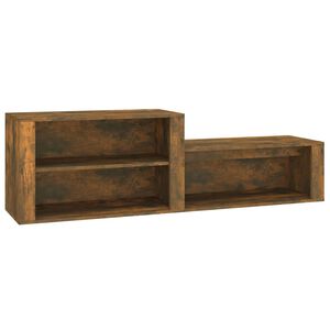 vidaXL Pantofar, stejar fumuriu, 150x35x45 cm, lemn prelucrat