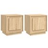 vidaXL Noptiere, 2 buc., stejar sonoma, 44x35x45 cm, lemn prelucrat