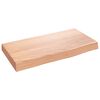 vidaXL Poliță perete maro deschis 40x20x4 cm lemn masiv stejar tratat