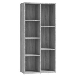 vidaXL Bibliotecă, gri sonoma, 50x25x106 cm