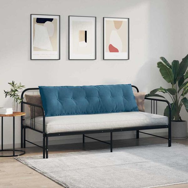 vidaXL Perna pentru spate albastru 160 x 50 cm Țesătură din corduroy