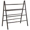 vidaXL Scară pentru pătură dublă Negru 90 x 50 x 100 cm Bambus