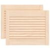 vidaXL Uși de dulap design lambriu 2 buc. 39,5x49,4 cm lemn masiv pin
