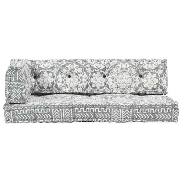 vidaXL Pernă pentru canapea din paleți, gri deschis, textil, petice