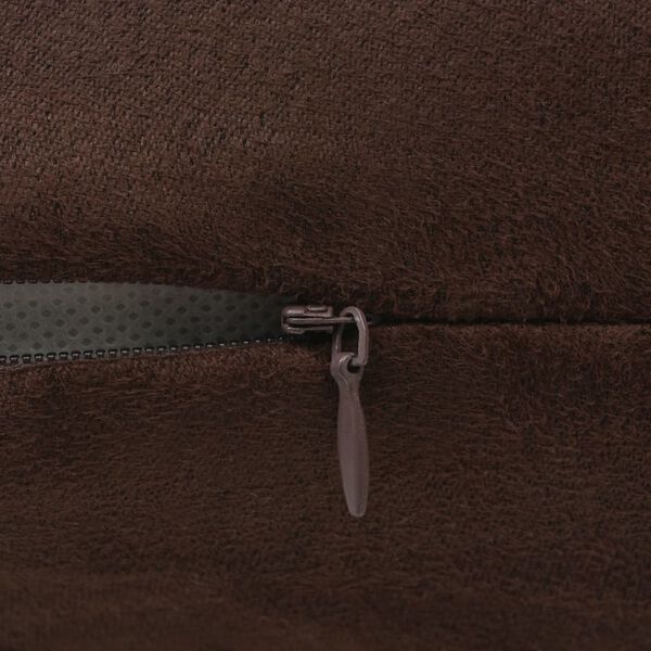 vidaXL Huse de pernă din velur poliester, 50 x 50 cm, maro, 4 buc.