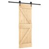 vidaXL Ușă glisantă 70 x 210 cm Lemn de Pin Solid (Nefinisat)