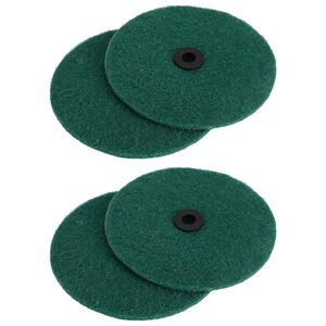 vidaXL Polizor de Pardoseală 4 buc. &Oslash; 14 cm Verde &icirc;nchis Microfibră