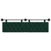 vidaXL Cap de pat suspendat Verde &icirc;nchis 170 x 55 x 7 cm Catifea
