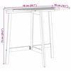 vidaXL Set bistro 3 pcs Maro lemn masiv de acacia