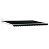 vidaXL Cort electric retractabil Negru 4 &times; 3 m