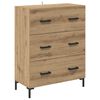 vidaXL Bufet Stejar Artizanal 69,5 x 34 x 90 cm