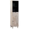 vidaXL Dulap de Baie cu sertar Alb 38 x 33 x 160 cm Lemn compozit