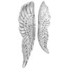vidaXL Sculptură cu Aripi 2 buc. Argintiu 17 x 5 x 59 cm Aluminiu
