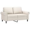 vidaXL Canapea cu 2 locuri, perne&pernuțe crem 120 cm piele ecologică