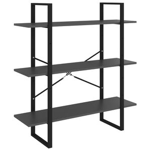 vidaXL Bibliotecă, gri, 100x30x105 cm, PAL