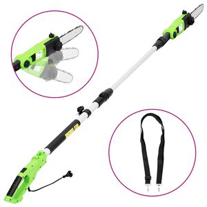 vidaXL Drujbă electrică de gard viu cu tijă telescopică, 25 cm, 710 W