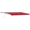 vidaXL Cort electric retractabil Roșu și antracit 4 &times; 3 m