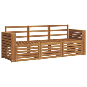 vidaXL Seturi de canapele 3 pcs natural Lemn Solid de Acacia
