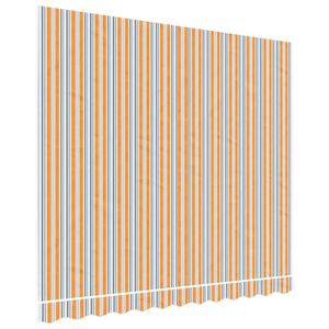 vidaXL P&acirc;nză de rezervă copertină, portocaliu și albastru, 280x245 cm, poliester