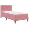 vidaXL Cadru de pat cu saltea cu headboard Roz 80 x 200 cm Catifea