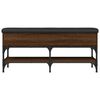 vidaXL Bancă de pantofi, stejar maro, 102x32x45 cm, lemn prelucrat
