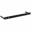 vidaXL Raft de perete suspendat, alb extralucios, 120x23,5x3,8 cm, MDF