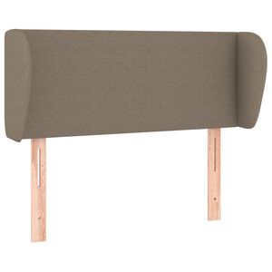 vidaXL Tăblie de pat cu aripioare gri taupe 83x23x78/88 cm textil