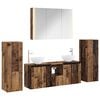 vidaXL Set de mobilier pentru baie 6 pcs Lemn vechi