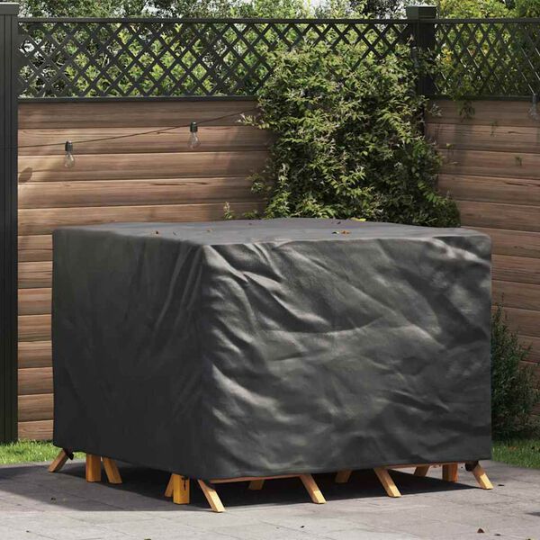 vidaXL Husă pentru mobilier de exterior Negru 135 x 135 x 90 cm 600D