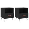 vidaXL Noptiere, 2 buc., negru, 40x35x47,5 cm, lemn compozit