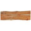 vidaXL Blat masă 110x40x2,5 cm dreptunghiular lemn acacia margine vie
