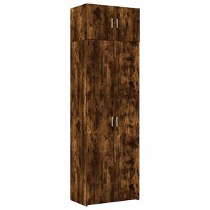 vidaXL Dulap depozitare stejar fumuriu 70x42,5x225 cm lemn prelucrat