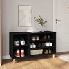vidaXL Pantofar, negru, 102x36x60 cm, lemn compozit