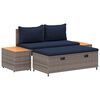vidaXL Set de canapele de exterior 4 -Seater 4 buc. 55 x 30 x 39 cm