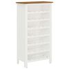 vidaXL Dulap de sticle de vin, 56 x 32 x 110 cm, lemn masiv de stejar
