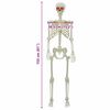 vidaXL Schelet de Halloween Alb 155 x 38.5 cm Plastic