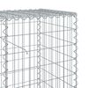 vidaXL Coș gabion cu capac, 400x50x100 cm, fier galvanizat
