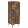 vidaXL Dulap cu sertare Stejar fumuriu 33 x 34,5 x 90 cm