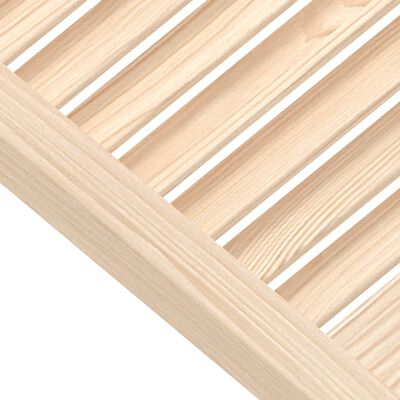 vidaXL Uși de dulap design lambriu 2 buc. 99,3x39,4 cm lemn masiv pin