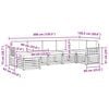vidaXL Seturi de canapele 7 pcs Natural și Bej Lemn Solid de Acacia