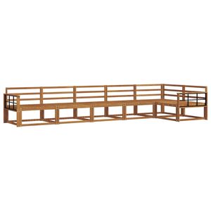 vidaXL Set de canapele de exterior 6 pcs natural Lemn Solid de Acacia