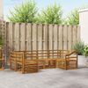 vidaXL Seturi de canapele 6 pcs natural Lemn Solid de Acacia