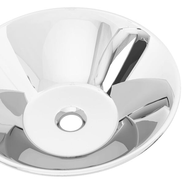 vidaXL Chiuvetă de baie, argintiu, 42 x 14 cm, ceramică