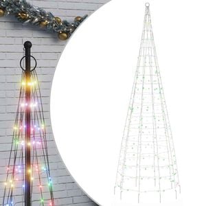 vidaXL Pom de Crăciun LED 550 LED-uri colorate 300 cm