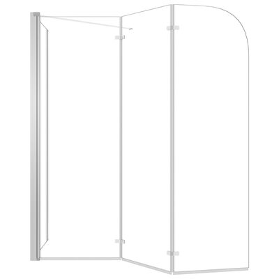 vidaXL Cabină de baie, 120x69x130 cm, sticlă securizată, transparent