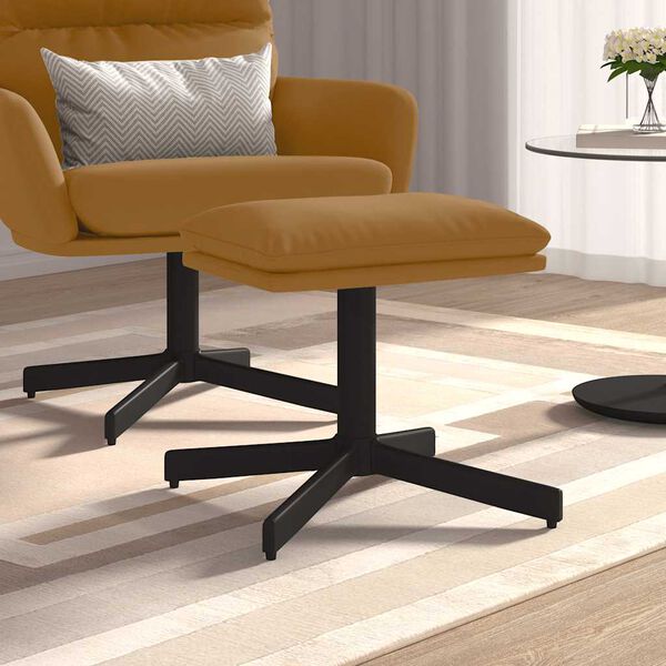 vidaXL Taburet, maro, 60x60x36 cm, catifea