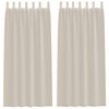 vidaXL Cortină din Voile 2 buc. Nisipiu 245 x 140 cm Poliester